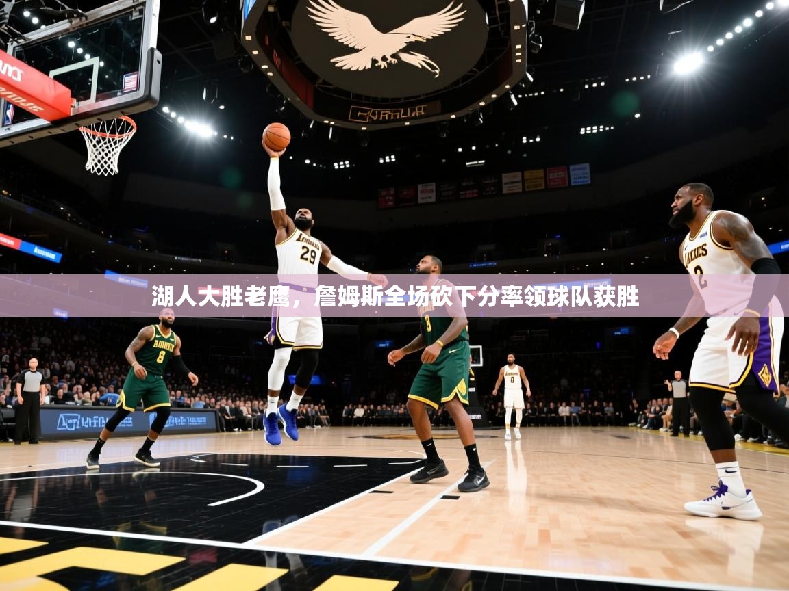 湖人大胜老鹰，詹姆斯全场砍下分率领球队获胜  第2张
